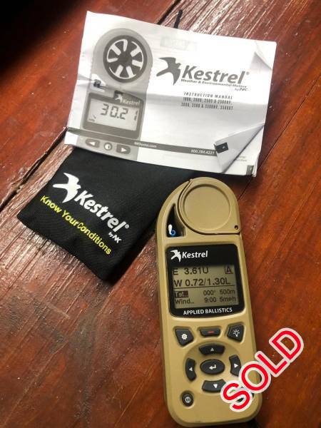 Kestrel 5700 Elite, Kestrel 5700 Elite with applied ballistics and Bluetooth  unwanted gift.