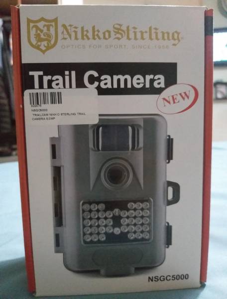 Nikko Stirling NSGC 5000 Trail Camera, Nikko Stirling NSGC 5000 Trail Camera
5.0MP Effective pixel interpolated to 8.0MP Ultra-portable size(147mm,94mm,46mm) ultra-long working time 0.7 second fast trigger time new LCD Display 60 decree wide-angle PIR Sensor. Ideal for discovering the availability and movement of Game in your area. Also used by farmers and homeowners wanting added portable security. Ultra-compact design 147mm x 94mm x 46mm with a powerful 5 Mega Pixel camera or Video recorder. Movement sensor operations for Game observation and Security. Maximum operation time is 12 months on 8AA batteries capable of 12000 pictures. It will support up to a 32GB SD card useful when taking video footage. Night time operation is supported with 32 LED’s that are infra-red and invisible to the animal.
 