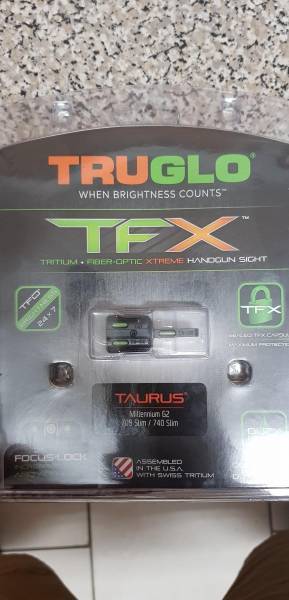 Taurus pt111 millennium g2 sights , Tritium sights for taurus pt111 millennium g2 