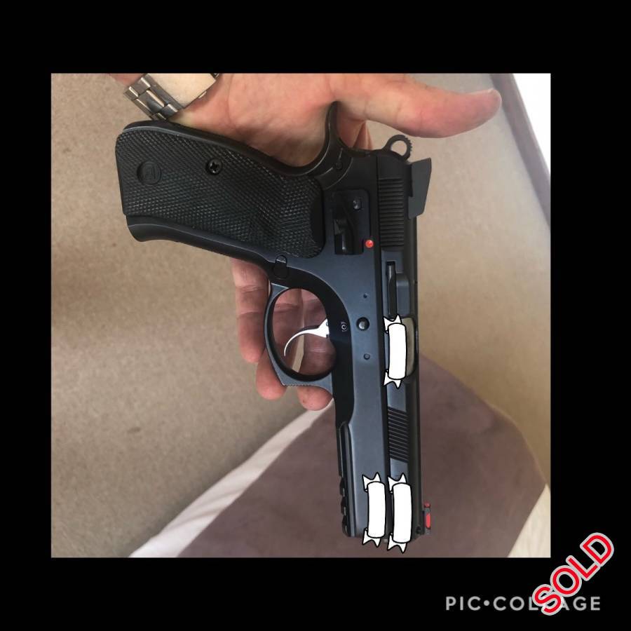 CZ75 SP01 Shadow, Firearm is virtually new, fired less than 150 Rounds
Includes 3 Mags
holds 19 Rounds
clipon torch with laser
comprehensive cleaning kit
2X safes