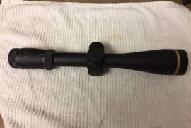 Leupold VX-6 3-18x44mm CDS Scope, Leupold VX-6 3-18x44mm CDS Scope w/ Firedot Duplex Reticle, Model 115003, New!
This ad is for a brand new and rare Leupold VX-6 3-18x44mm CDS scope with the illuminated
Firedot Duplex reticle.  The Leupold model number is 115003.  The scope comes with everything from the Leupold factory including the scope, box, neoprene scope coat, rubber lens covers, CDS dial card, owners manual and a spare battery for the illuminated reticle.  This scope has neverbeen mounted, but has been removed from the box, hence the 
