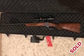 Ruger No1, Tropical model, good walnut stock. Rifle is in Zimbabwe.