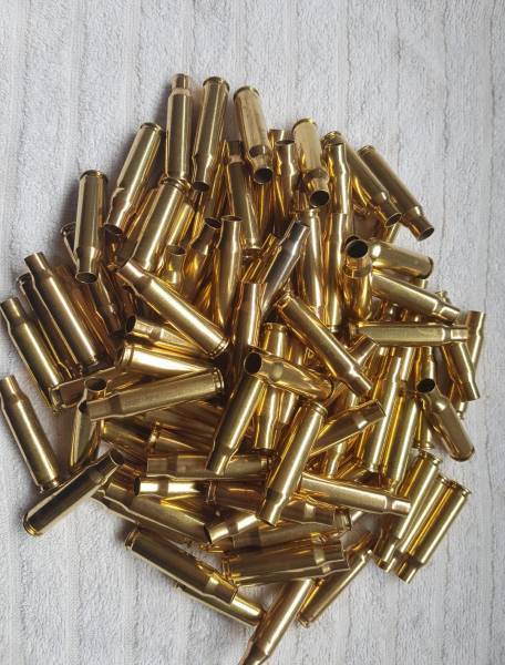 .308 brass, .308 once fired brass for sale. Cases have been deprimed and wet tumbled with pins. 1000 cases available @ R3 each. They are available for collection or delivery via postnet. 