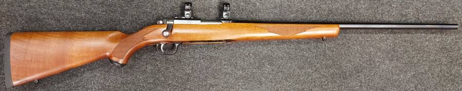New Ruger M77/17 .17HMR Rifle, New Ruger M77/17 blued standard bolt action rifle. Includes scope rings. Capacity: 9+1. Rifle is dealer stocked and can be viewed at African Hunter & Outfitters. Landlines: 0118946399/ 6251/ 6252. Whatsapp text: 0660837220. R17999. No safekeeping fees or interest.