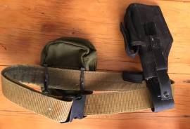 Belts, Bags, Pouches and Holsters , Blackhawk belt with Blackhawk holster and utility pouch, Spec Ops Carrier or bumbag. Warrior Assault Tactical holster with no name brand but solid quality Battle Belt. Uncle Mike's Rigging belt. Selling the lot together or individual prices can be discussed. WhatsApp for more pics etc.
WhatsApp: +964 781 733 8815 or call 0627220244.
PostNet to PostNet costs R99. 
 
