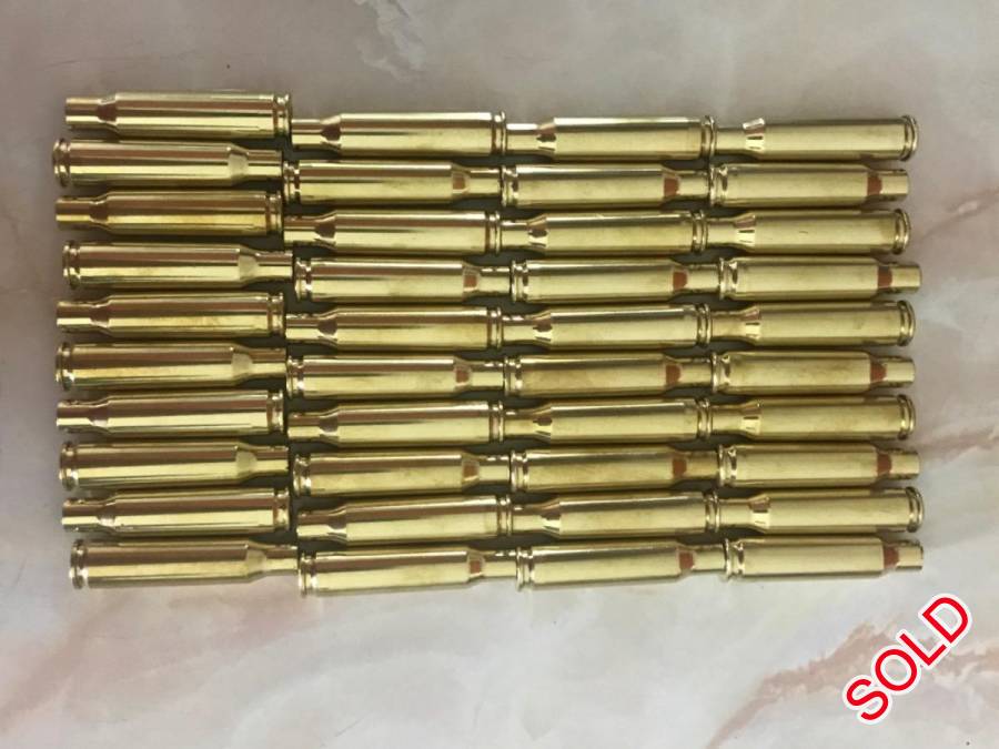 308 Winchester Brass, 40 Winchester 308 Once Fired rifle Brass