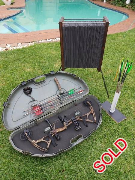Bowtech Admiral package deal, Bowtech Admiral package for sale
Draw weight 30 - 70lbs
Draw lenght 24