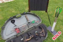 Bowtech Admiral package deal, Bowtech Admiral package for sale
Draw weight 30 - 70lbs
Draw lenght 24
