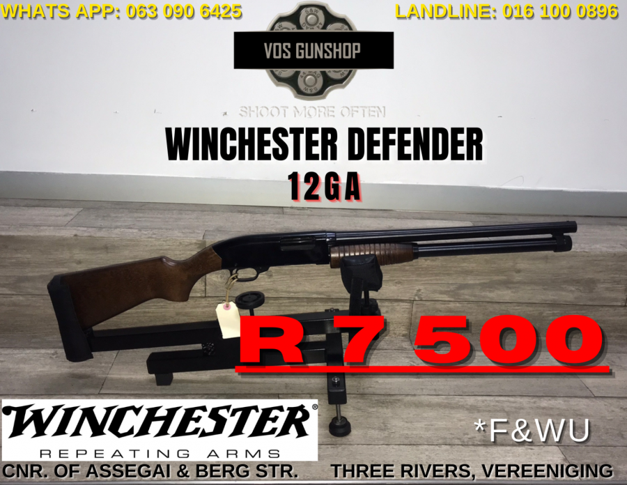 WINCHESTER DEFENDER 12GA , R 7,500.00