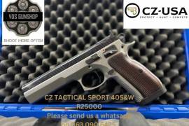 CZ TACTICAL SPORT .40 S&W , F&WU

While stocks last!!! 

Feel free to call, email, visit the shop or What App for any further information 