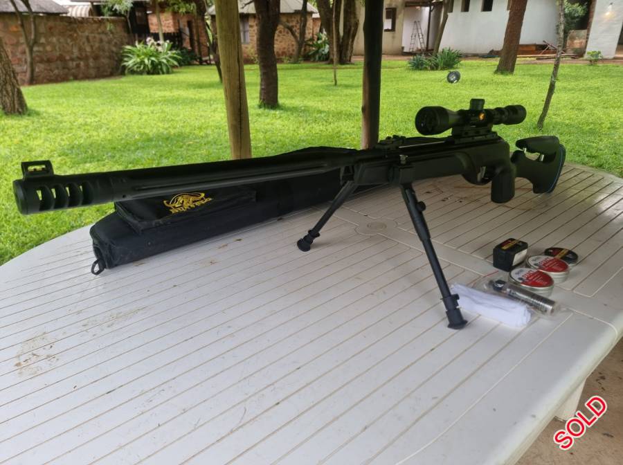 Gamo HPA MI Maxxim 4.5mm IGT, Gamo HPA MI Maxxim 4.5mm IGT
R4000

Reason for selling: Upgraded to PCP. I got the gun for Christmas, hardly used. Brand new.

Extremely silent Whisper Maxxim barrel

Last generation polymer stock

CAT custom trigger that can be adjusted in two independent phases

3-9x40WR scope included

With Dual Bipod

IGT Powerplant

Power 24 J

Length 115 cm

Weight 3,2 kg

Velocity Cal. 4,5 mm (.177) 386 m/s

Rifle Bag not included

Rifle cleaning kit included

+- 800 pellets included
