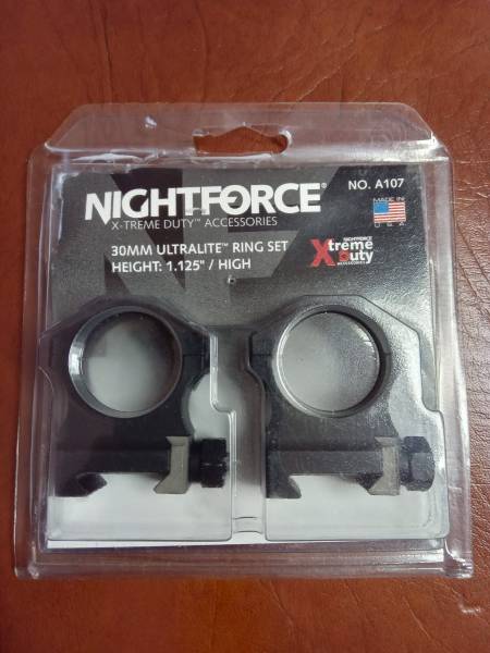 30mm Nightforce scope mounts, 30mm Nightforce mounts high. Brand new.