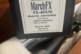 March FX 5-40x56 FFP, Uitstekende glas. Track presies. Ideaal vir langafstand en veldskiet. 