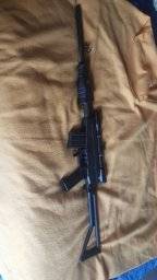 Vektor H5, Rifle is like new. Only 50 rounds shot. One of a kind weapon. Comes with 10 round magazine and Trijicon 4 x 32 scope.