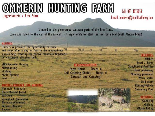 Hunting Farms, South Africa, Orange Free State, Bloemfontein