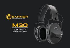 EARMOR M30, The M30 is designed to make benefits of electronic hearing protection accessible to everyone. The simple and reliable noise cancelling mechanism helps everyone saving ears in noisy environment, especially protect your hearing from the damaging sound of gun blasts, while helping you hear clearly to optimize communication, success and safety on the range. The M30 comes with an 3.5mm AUX audio input for media devices, suppresses harmful noise above 82 dB, is IPX-5 water resistant, features an 4 hour auto shut-off mechanism and runs on 2x AAA batteries. 