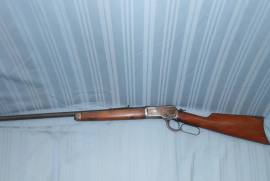Winchester Model 1892 25-20 for sale, This rifle is in excellent condition respective of its age. Ammunition often available as Remington and Winchester both still manufacture 25-20. Popular for Cowboy shooting. comes with one box of reloads. 