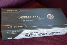 Athlon Cronus BTR 4.5-29 FFP, New. Used once on a pcp.
Replaced with a NF comp for benchrest.
Cost 2 months ago: R37200
Price: R29700
Lifetime warranty.
As good as it gets.
Also selling Tier One rings for 3000 on the site. Will include them for 2000 with this sale. (cost 4500)