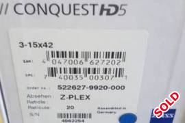 Zeiss conquest hd 5 3-15x43, Brand new, never been mounted
z plex reticle