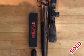 MARLIN 243 Win with Boyds hunter stock , Extras included: Boyds hunter stock , cheek rest , Mute silencer , barrel cut to 13 in 1 thread , picatini rail . Original stock included