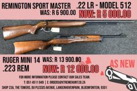 Ruger Mini 14, As new scarce mint condition. Transfer to dealer of your choice available. Absolutely as new
051-4511049
orders@xtremehunt.co.za