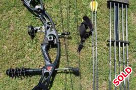 hoyt rampage xt RH, Hoyt Rampage XT compound bow in excellent condition. 60-70lbs draw weight, 27-30