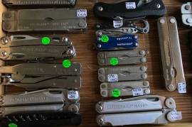 Leathermans, New/Used. Excl prices - 57 to choose , I have 57 Leathermans which I'm selling. From the latest to the discontinued and very collectable. Feel free to whatsapp me if you are after something specific. If you're in Cape Town, feel free to come and view. I also have many pouches, new and used, leather are fabric which are sold seperately.

I also have swiss army, Wenga and some other brand names for sale..

Best is to Whatsapp me on 0828190578 for discussions and arrangements. I ship countrywide at R99 for next day courier and have dozens upon dozens of Waybills of Leathermans which were couriered already to clients this way. I'm more than happy to send you pics thereof for your peace of mind..

 