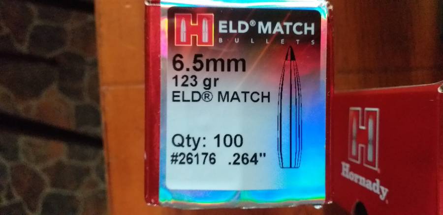 Hornady ELD Match 6.5mm 123gr, Box of 14