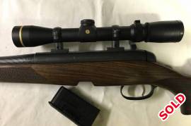 Mannlicher, This full stock is like brand new, it has only fired 25 rounds. Leupold scope VX.3 1.75 - 6 X 32mm. 