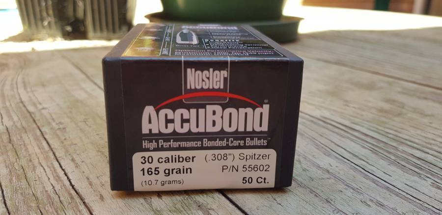 Nosler Accubond Bullets 30 Cal, 165gr, Nosler Accubond Bullets, 308 Calibre, 165 grain