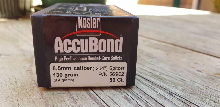 Nosler Accubond Bullets 264 Cal (6.5mm), 130gr, Nosler Accubond Bullets .264 Calibre (6.5mm), 130 grain