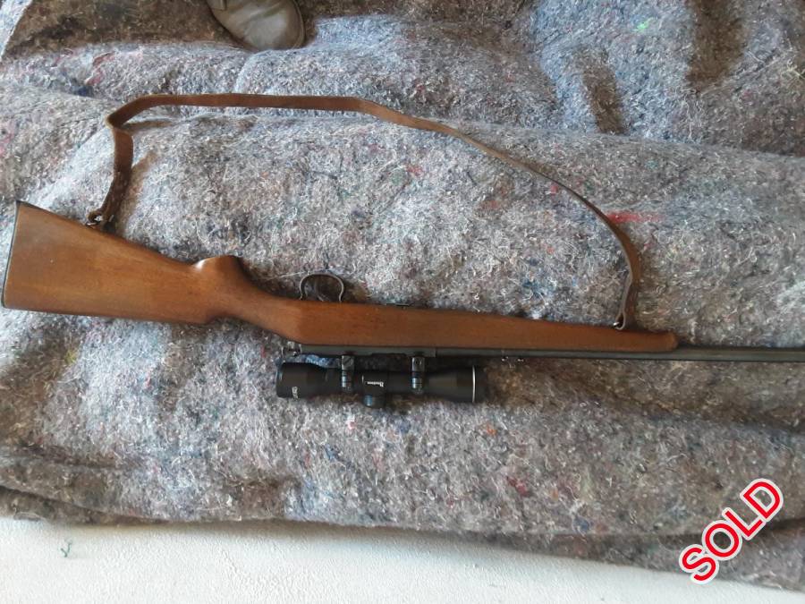 Bruno .22, Very Neat and hardly used Bruno . 22 with Scope and 3 full packets of Swartklip 50 to go with the sale.