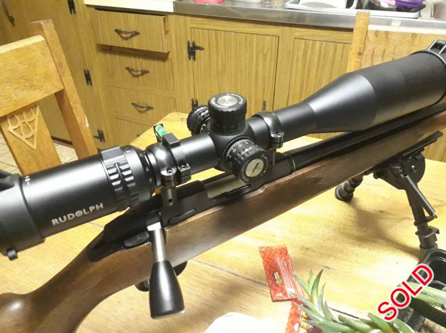 Rudolph V1 5-25x50mm T3 IR reticle, Rudolph V1 5-25x50mm T3 IR reticle

Bought scope while waiting for 22lr license.  But it just a little too much on my rifle.

Rings included.

Brand new in Truly Mint Condition.
Box Included as well.

https://rudolphoptics.co.za/collections/frontpage/products/rudolph-v1-5-25x50mm-t3-ir-reticle