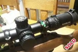 Rudolph V1 5-25x50mm T3 IR reticle, Rudolph V1 5-25x50mm T3 IR reticle

Bought scope while waiting for 22lr license.  But it just a little too much on my rifle.

Rings included.

Brand new in Truly Mint Condition.
Box Included as well.

https://rudolphoptics.co.za/collections/frontpage/products/rudolph-v1-5-25x50mm-t3-ir-reticle