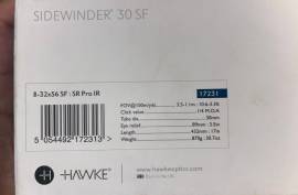 hawke sidewinder 30 sf 8-32 x 56 sr pro IR, hawke sidewinder 30 sf 8-32 x 56 sr pro IR in Great condition with the box and all accessories. 