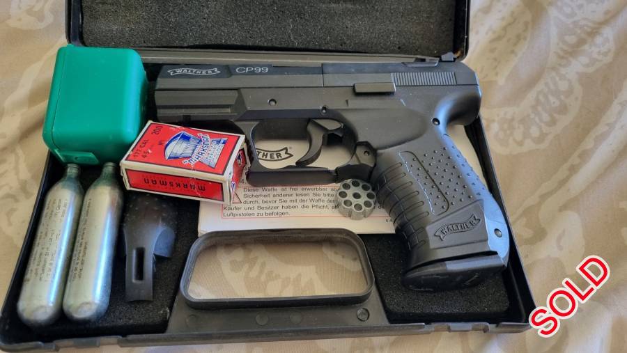 UMAREX WALTHER CP99 AIR PISTOL, Like new Walther CP99 air pistol for sale. Hardly used.