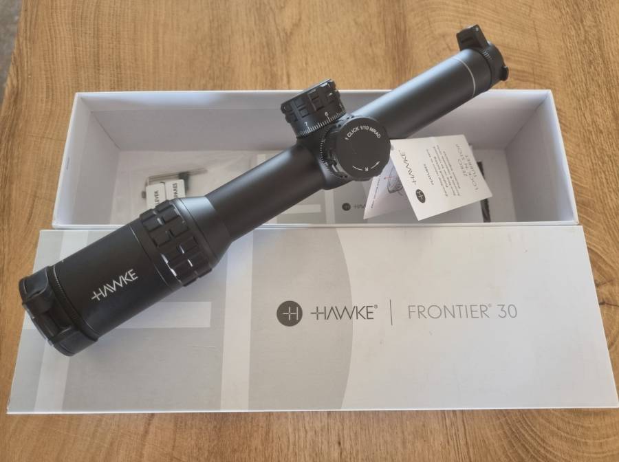 Hawke Frontier 1-6x24 Rifle scope, Brande new in box, never been mounted.
New price retails around R13 000
Asking R8 000
