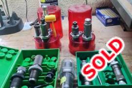 Reloading room cleanout, Lee 375H&H dies R600
lee 30-06 dies R600
​​lee 30-06 quick neck die R250
Lee 303 dies R600
Redding 308 dies R700
All in very good condition
Trevor 
0765438542