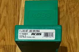 RCBS 300 Win Mag Full Length Sizing Dies, RCBS 300 Win Mag Full Length Sizing Dies like new.