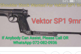 9mm Accessories , Looking For A Shoulder Stock For A Vektor SP1/Beretta 92 , 9mm Parabellum (Similar To One Seen In Above Pic)

If You Have 1 OR Know Of Someone Who Has 1, Please Call OR WhatsApp 072-082-0936 Me Their Details. 