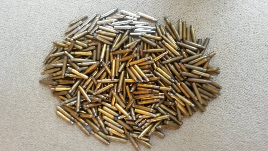 30-06 Brass, Quantity 396 - Once fired 30-06 brass.
PMP (280)
Norma (70)
Winchester (24)
Hornady (22)
R1 000.00 for all.