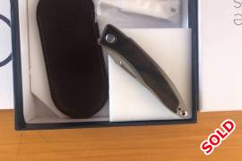 Chris Reeve Mnandi knife, Brand new knife, boxed with all paperwork and leather pouch etc. Very high quality, new price is over R7000