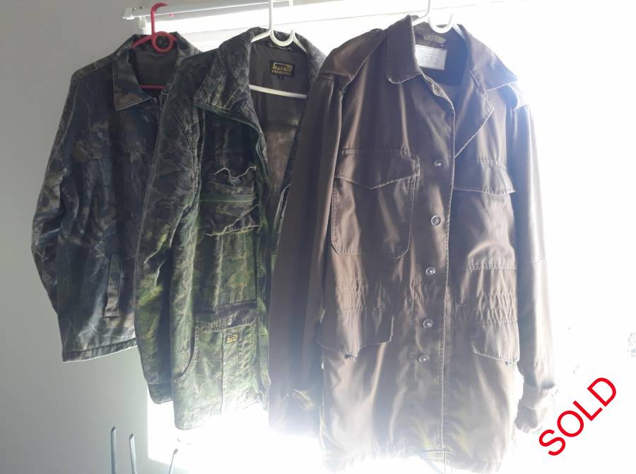 Jackets, Realtree jacket, size large to Xl. Predator jacket fits XL, very warm and well made. Good quality heavy duty cotton SADF  browns-  1970s type, before the 