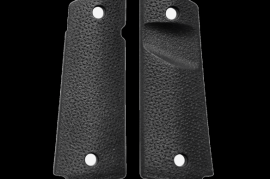 MAGPUL MOE® 1911 GRIP PANELS, MAGPULL
Model: 1911 Grip
Aggressive grip texture for your 1911
Thickness, Max:  0.25in. or 6.35mm

https://specialarmory.com/product/magpul-moe-1911-grip-panels-tsp/
LOTS OF OTHER 1911 PARTS!!