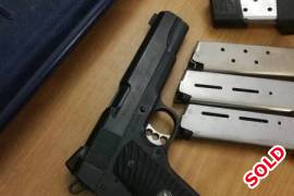 Colt 1911 .45ACP , Colt 1911 Series 70 MK IV Custom.
6x Magazines(Wilson Combat and Chip McCormick)
​​ IMI and Blackhawk Holsters with mag pouches. Lee die set, 600x 200gr Lead Semi Wadcutters, 20x Nobleteq 50 round case gaurds. Spares and case (not original) included