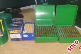 .357 mag 3 die set with bullets and shells, .357 mag 3 die reloading set in original cover.
200 158 gr bullets
+- 200 once fired shells
(ammo box not included)

All for R800

Contact Wayne on 0762171020