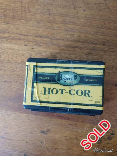 .30cal Speer Hotcor bullets, 143 x .30cal. 200gr Speer Hotcor bullets R700
Contact Stephen 0828516548 for more info
Courier cost for buyers account
 