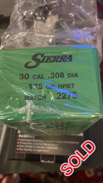 Sierra Matchking 30cal 175gr HPBT, Sierra Matchking 30cal 175gr HPBT x 116