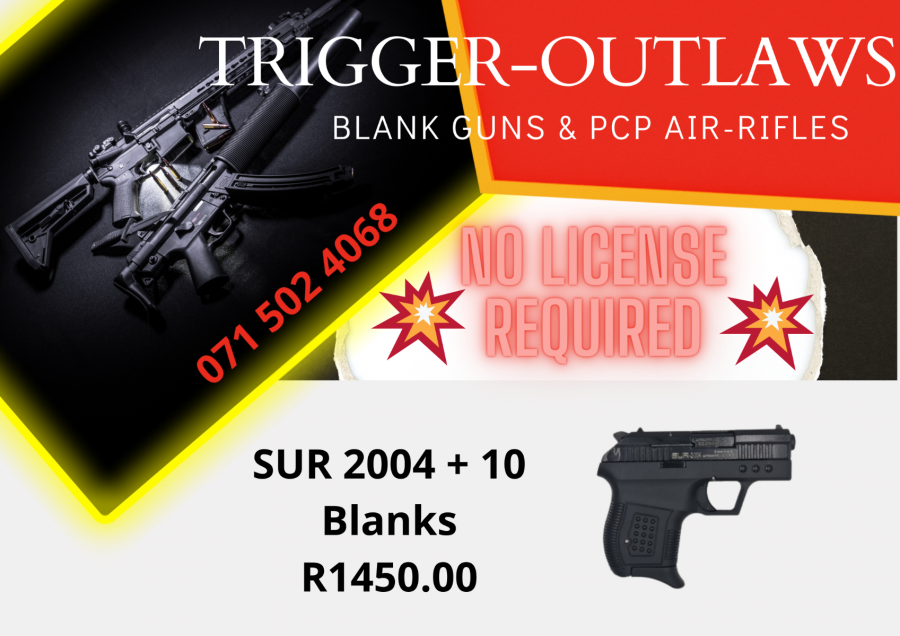 Pistols, Single Shot Pistols, Self Defense Blank Guns , R 1,450.00, SUR , 2004, 9mm, Brand New, South Africa, Gauteng, Vereeniging