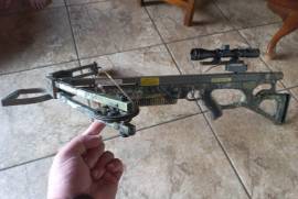 Crossbow for sale, Photos will show it. Strings needs to be rewaxed. Havent hunted in 8 years, but have shot it a few times into the bud. Scope also needs to be reset. Working 100% just a few things the bow shop can help with. 